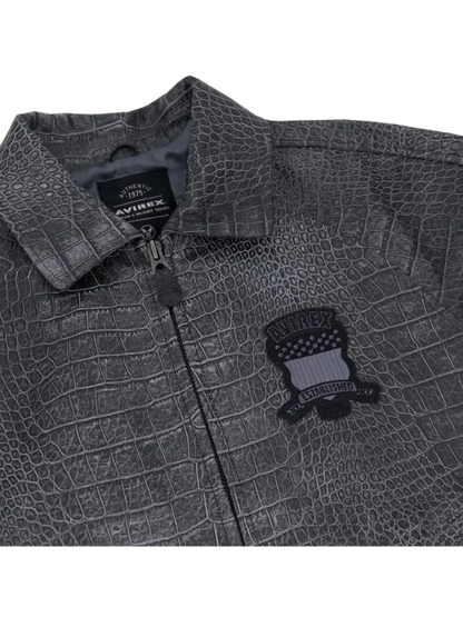 Luxury Men's Avirex Grey Icon  Jacket