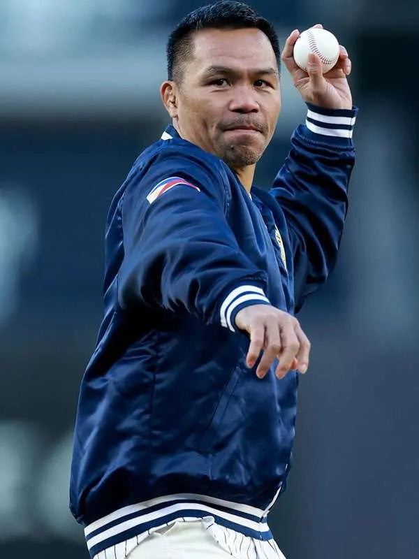 Manny Pacquiao NY Yankees Blue Bomber Jacket