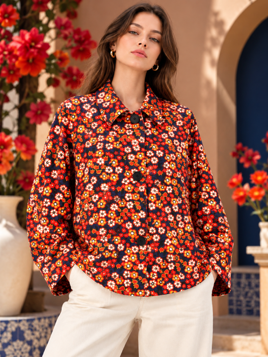 Marni floral cotton jacket