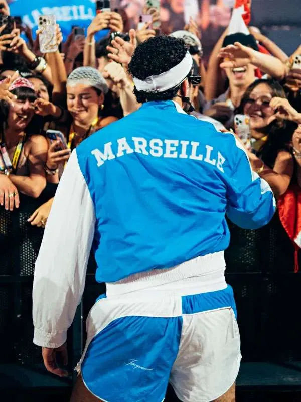 Marseille 2026 Bad Bunny Blue Track Jacket