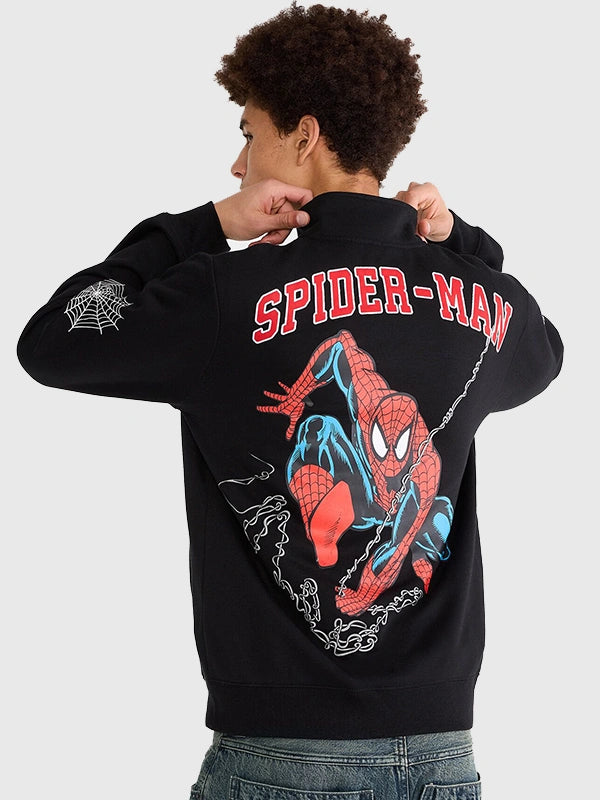 Marvel Spider Man x Aeropostale 2026 Black Track Jacket