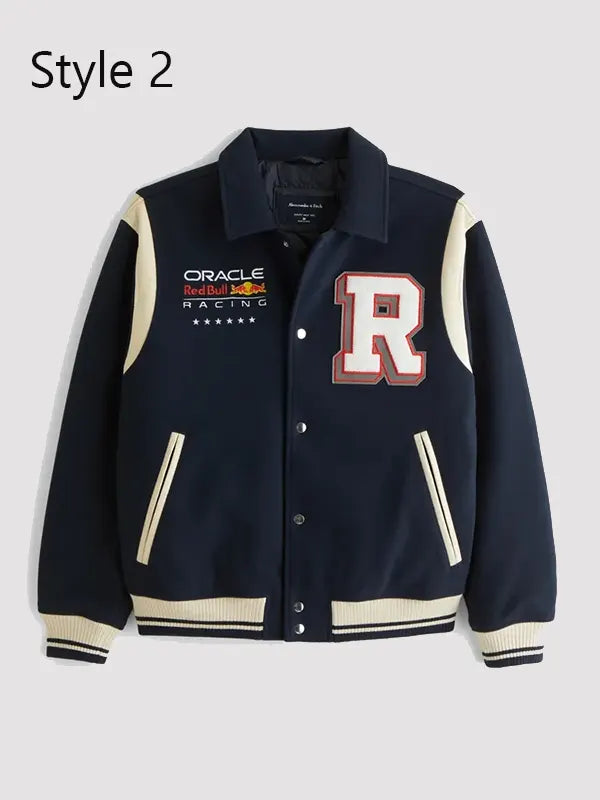 McLaren Bomber Varsity Jacket Navy Blue