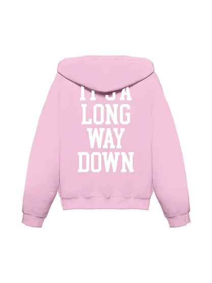 Megan Moroney Cloud 9 Oversized Graphic Pullover Hoodie Pink