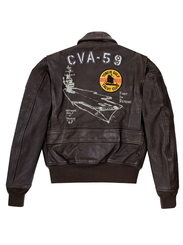 Men Forrestal Carrier Pilot's Vietnam Flight Jacket