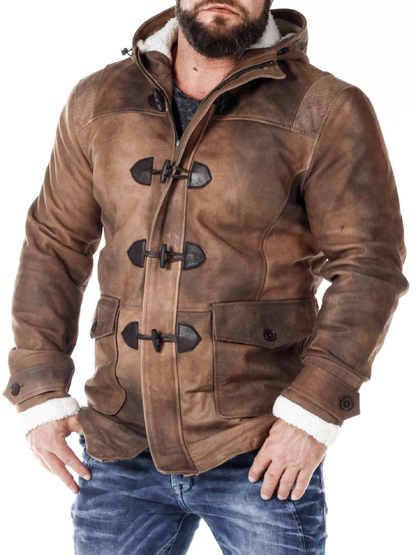 Men RD Matan Padded Leather Coat