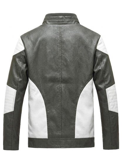 Men’s ANSZKTN Trend Plus Racing Leather Jacket