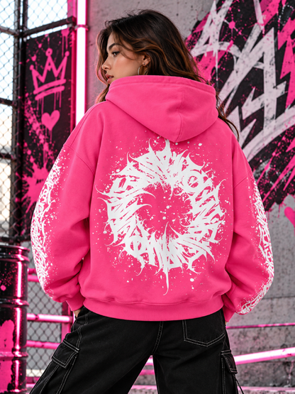Men’s Black Paint Splatter Hoodie