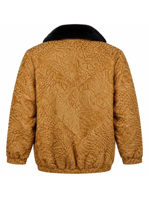 Men’s Brown Persian Lamb Fur Jacket