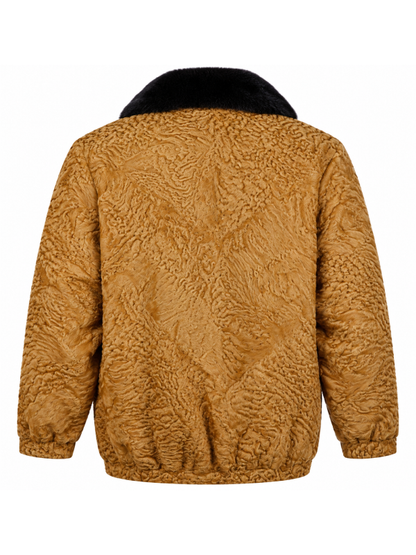 Men’s Brown Persian Lamb Fur Jacket