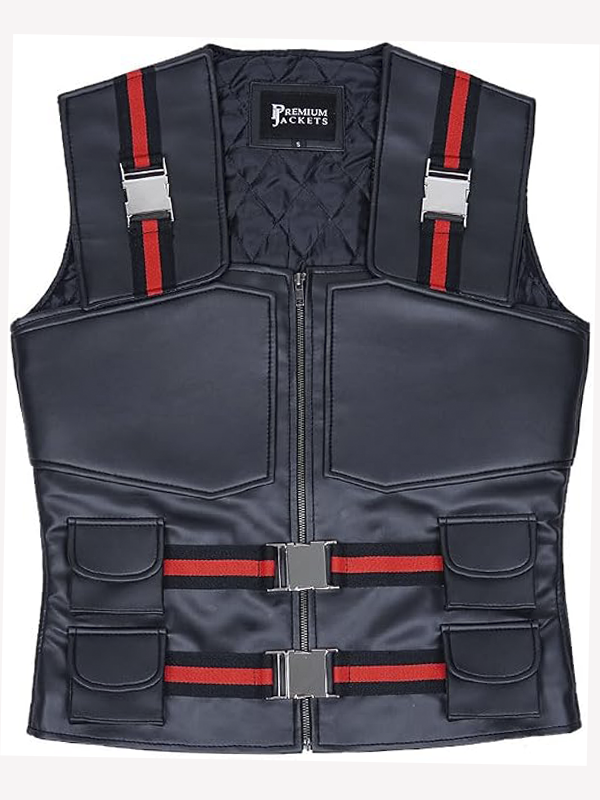 Men's Brown Tactical Leather Vest