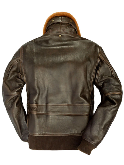 Men's Genuine Leather Pilot Jacket