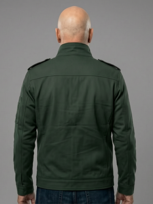 Men's Green Trench Coat Inspired by Professor X