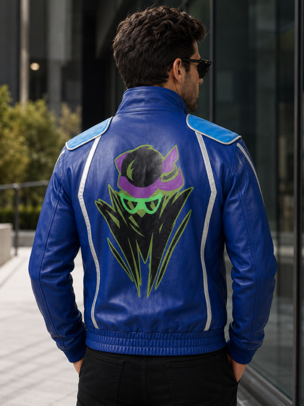 Men's Johnny Cage Jacket Mortal Kombat Faux Leather Cosplay Costume