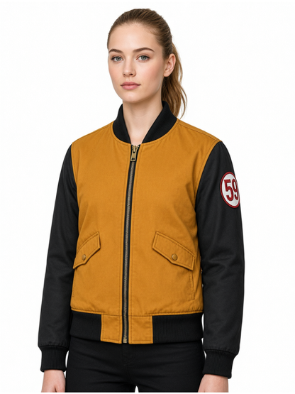 Men's Orange Bomber Jacket