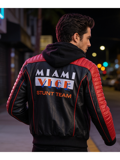 Men's Stunt Team Jacket Miami Vice Ryan Gosling Style