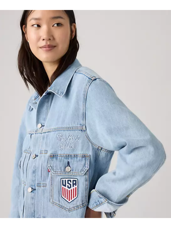 Men's Type 2 Denim Jacket, Type II Jean Jacket Men, Men's Soccer Denim Jacket