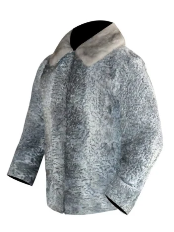 Men’s & Women’s Gray Broadtail Fur Coat