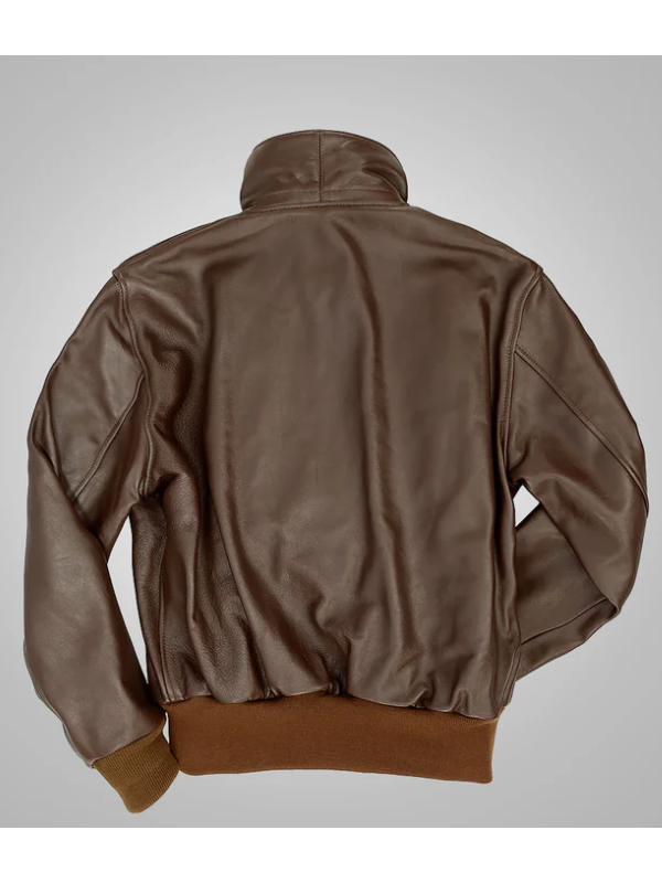 Mens B3 RAF Aviator Sheepskin Brown Leather Jacket