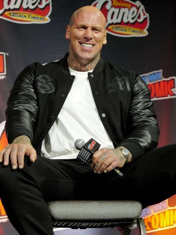 Mortal Kombat II Movie Event Martyn Ford Black Varsity Jacket