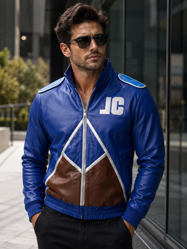 Mortal Kombat Johnny Cage Jacket Men's Faux Leather Costume Jacket