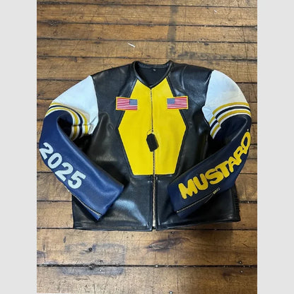 Mustard Super Bowl LIX Halftime Show Vanson Star Leather Jacket