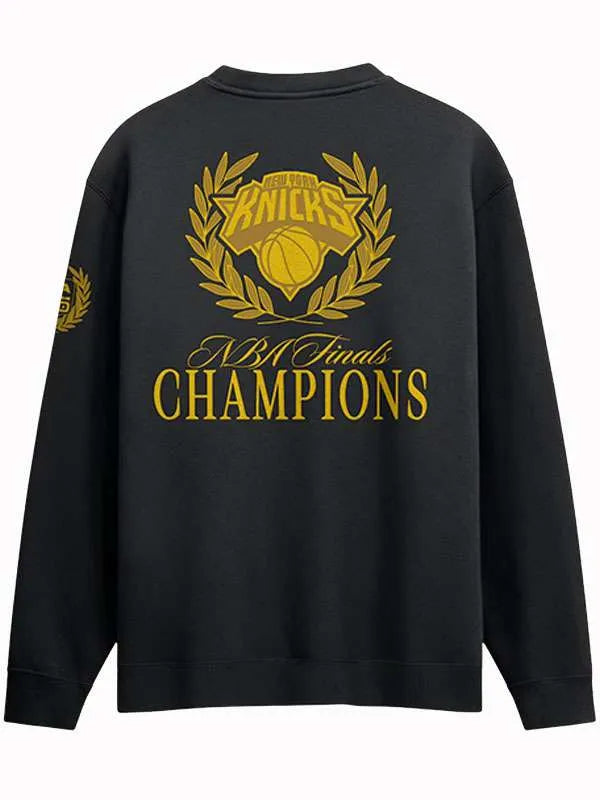 NBA Finals Champions 2026 New York Knicks Black Sweatshirt