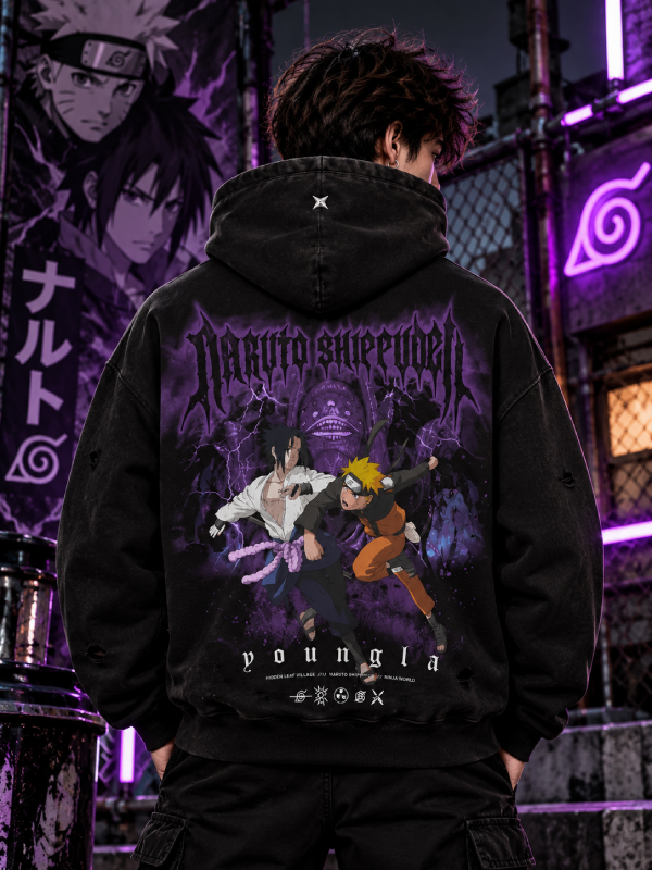 Naruto Shippuden Ripped Hoodie