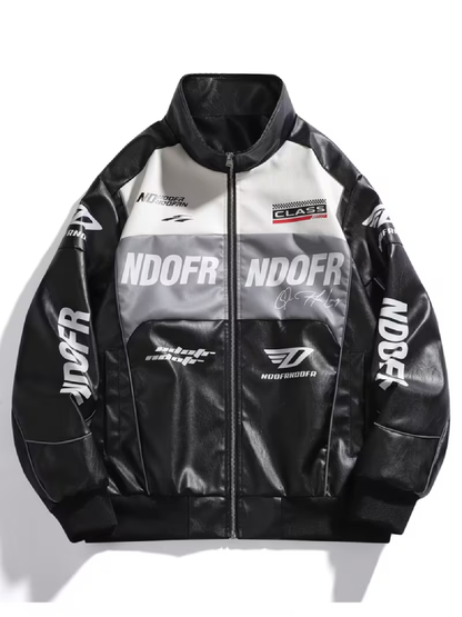 Ndofr Retro Motorcycle Racing Jacket