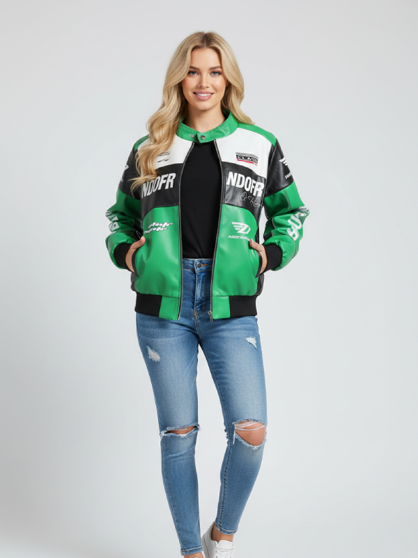 Ndofr Retro Racing Jacket Green