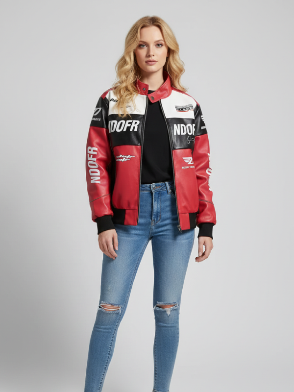 Ndofr Retro Racing Jacket Red