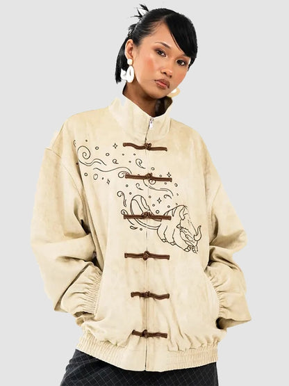 Neptun Avatar Unisex Chinese Suede Leather Jacket