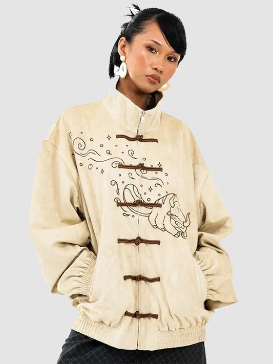 Neptun Avatar Unisex Chinese Suede Leather Jacket