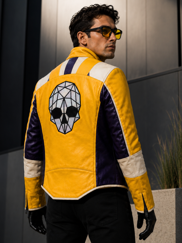 Disco Yellow Leather Jacket