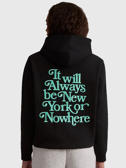 New York or Nowhere Black Liberty Motto Hoodie