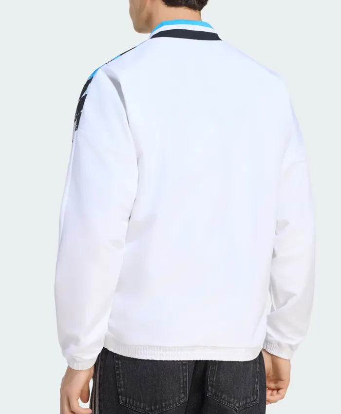 Newcastle United FC Stadium Retro White Track Jacket