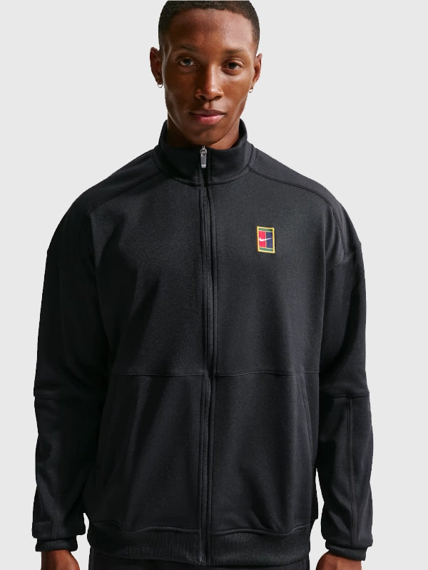 Nike Court Heritage Black Zipper Tennis Jacket