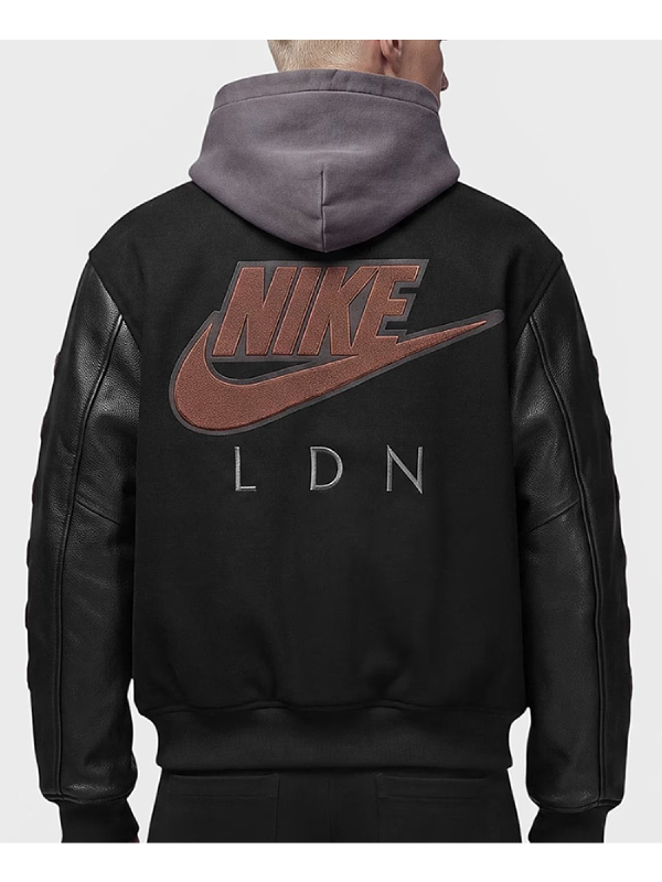 Nike x Jordan LONDON Black Varsity Jacket