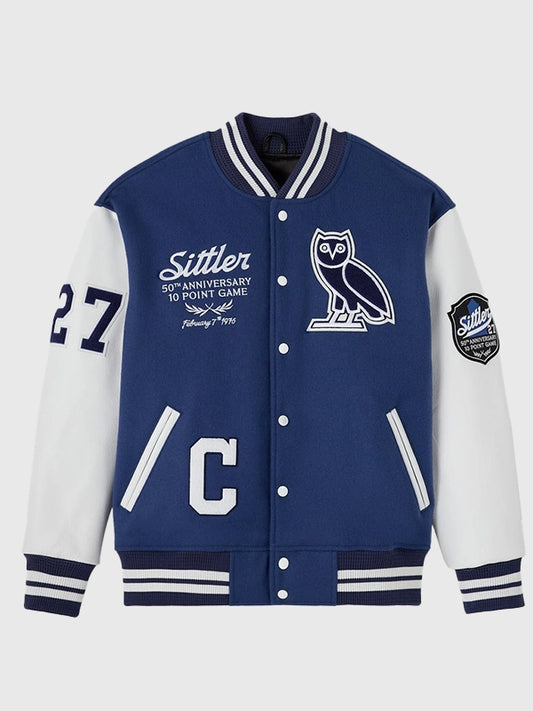 OVO 2026 Toronto Maple Leafs Darryl Sittler Blue Varsity Jacket