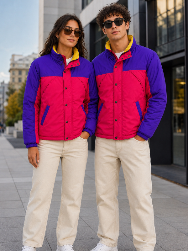 Oliver Tree Style Jacket, Retro Colorblock Windbreaker, Y2K Streetwear Zip Up, 90s Vintage Aesthetic Outfit