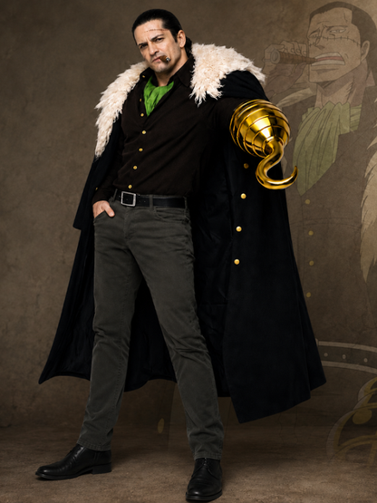 One Piece Crocodile Cosplay Costume Desert King Complete Outfit Anime Convention Costume for Adults