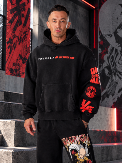 One Punch Man gym hoodie men