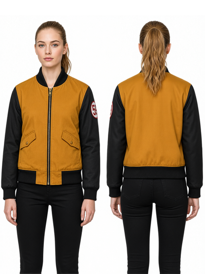 Orange Hooded Jacket Cozy Fleece Winter Wear