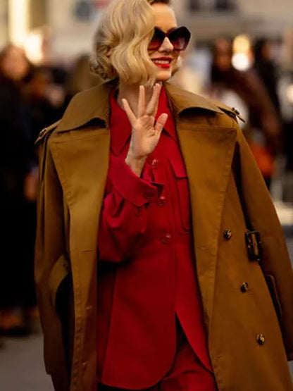 Paris Fashion Week 2026 Naomi Watts Cotton Trench Coat