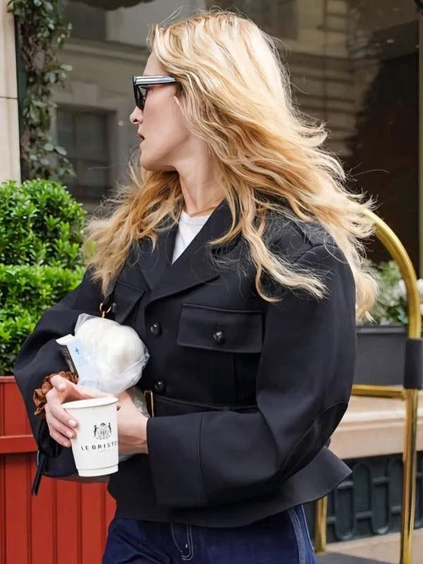 Paris Fashion Week 2026 Sarah Pidgeon Black Wool Jacket