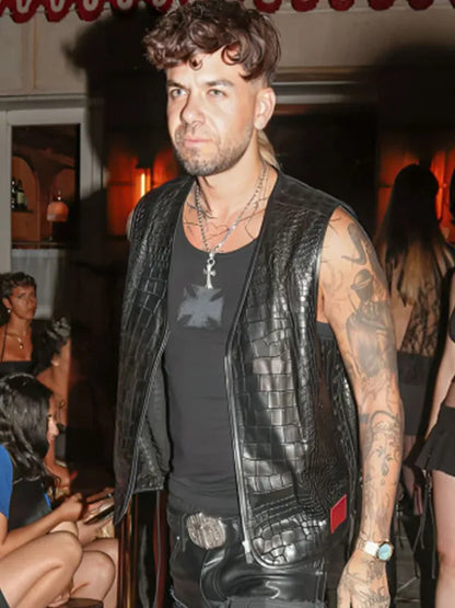Paris Fashion Week Show 2026 DJ Anyma Black Vest