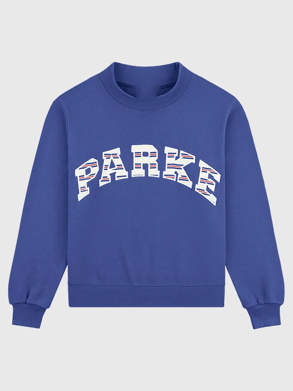 Parke Americana Varsity Mockneck Fleece Sweatshirt 2026