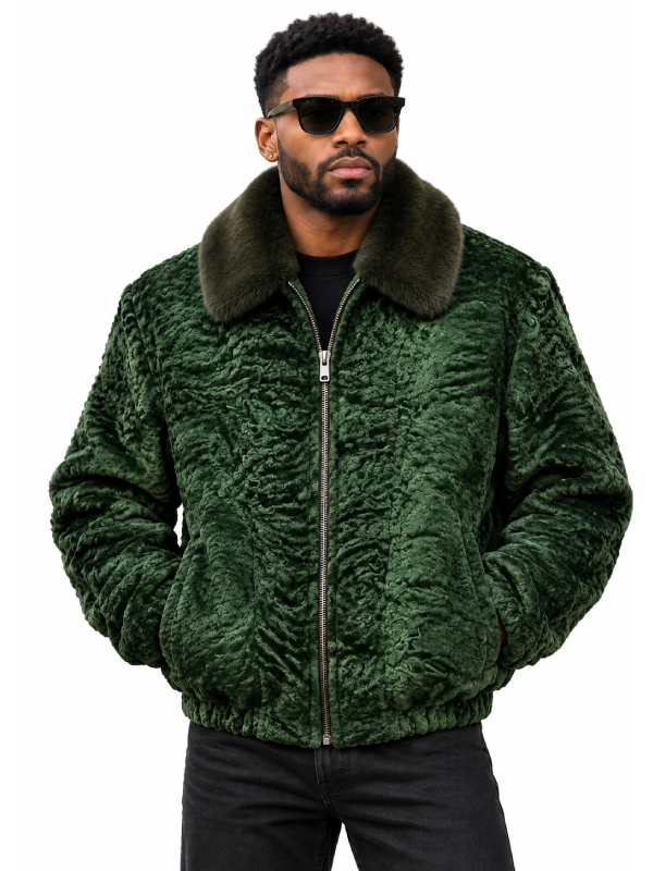 Persian Lamb with Mink Collar