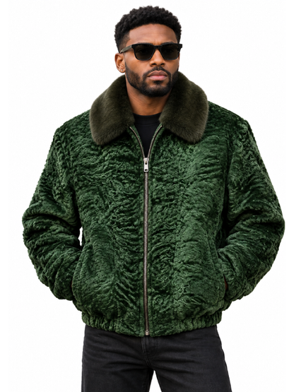 Persian Lamb with Mink Collar
