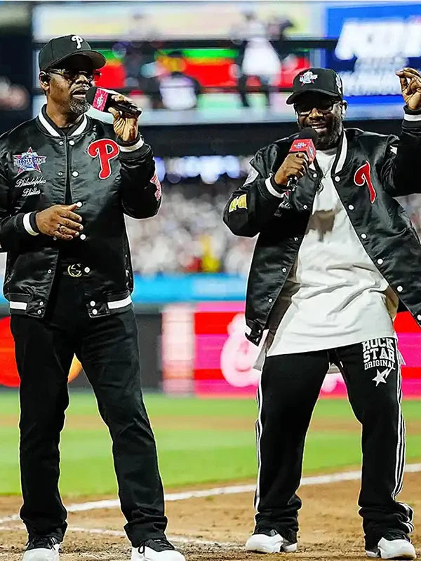Philadelphia Phillies Boyz II Men Black Varsity Jacket