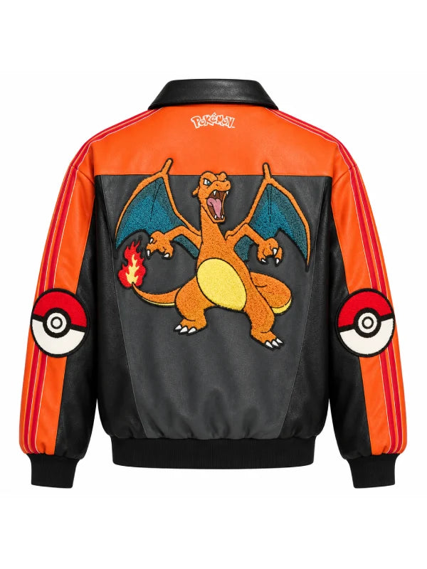 Pokemon Charizard Leather Track Jacket